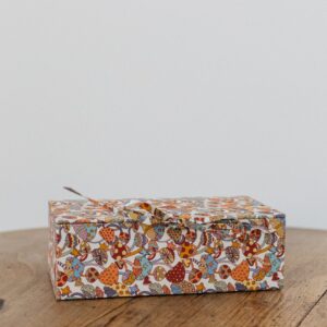 Caja Joyero Liberty setas naranjas