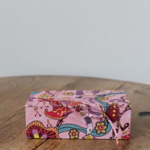 Caja Joyero Liberty Equilibristas rosa