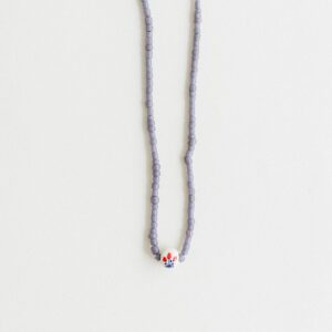 Collar gris Flor