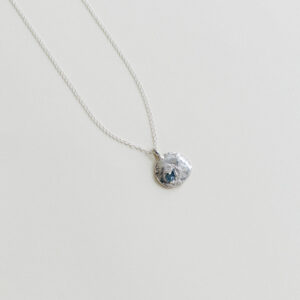Collar aguamarina plata