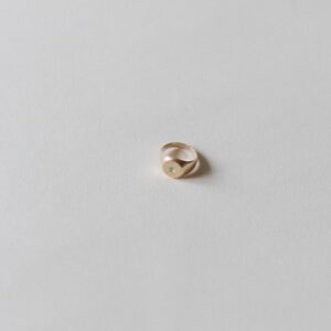 PRE ORDER Anillo meñique esmeralda oro 9K