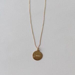 Collar medalla personalizada en oro 18k o en oro 9k
