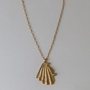PRE ORDER Collar oro concha topacio