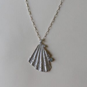 Collar plata concha topacio
