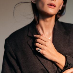 Anillo Ónix en oro 9k
