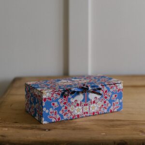 Caja joyero patos azul