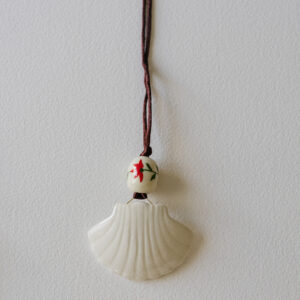 Collar largo Concha y Flor