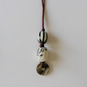 Collar Largo Piezas Cerámica