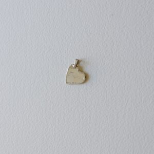 Colgante corazón plata personalizado